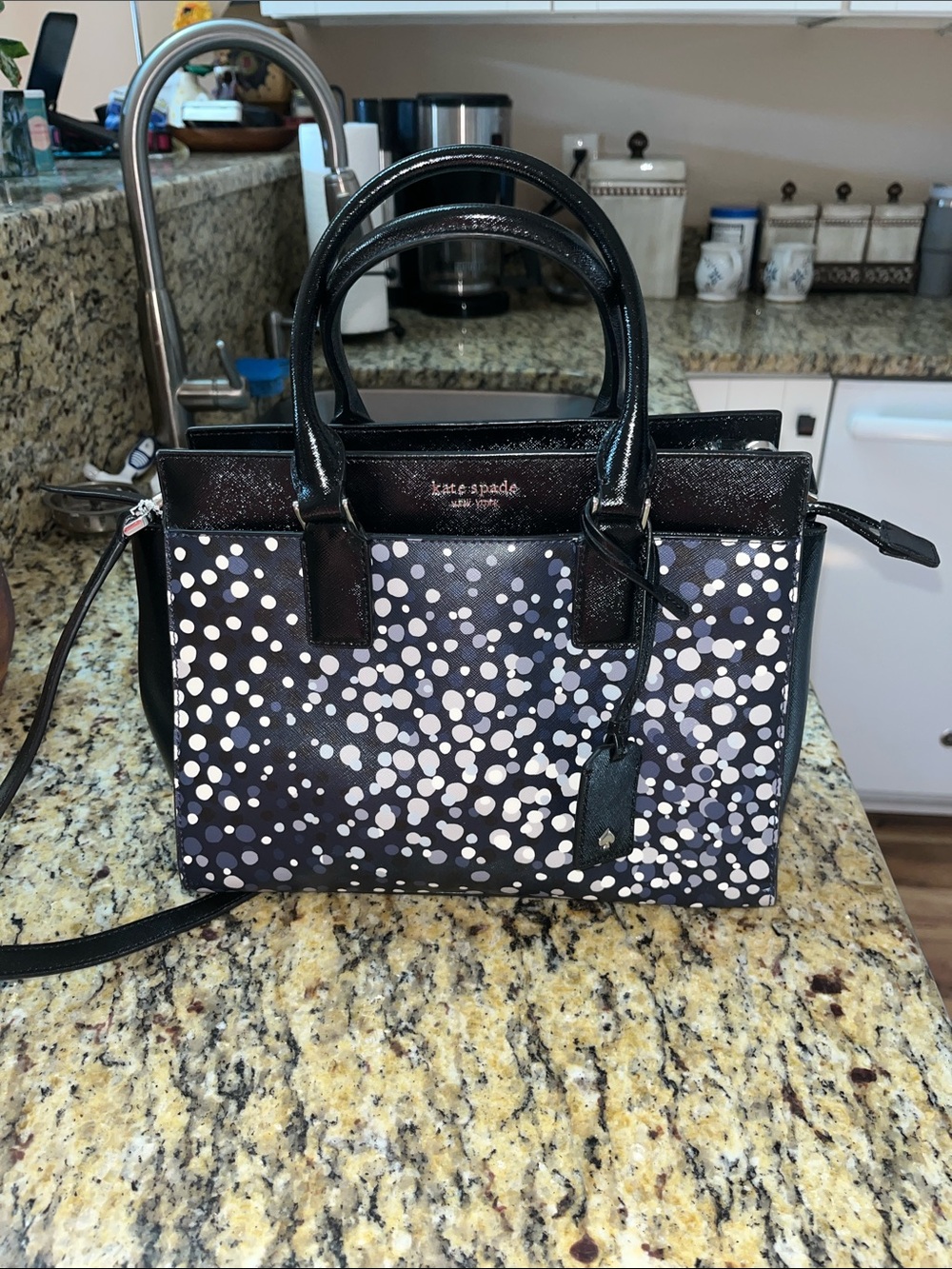 EUC Authentic Kate Spade Cameron Soirรฉe Dot Handbag.